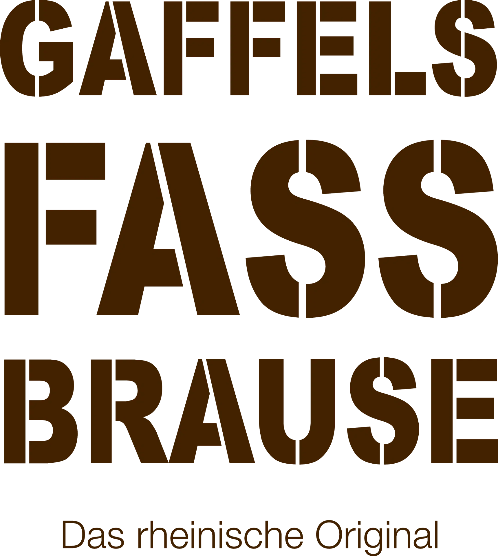 Gaffels Fassbrause Logo mehrzeilig mit Claim